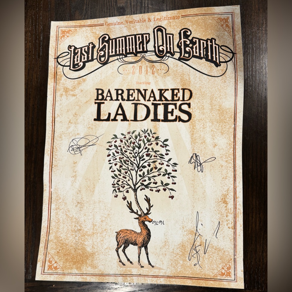 Barenaked Ladies 2012 Tour Poster